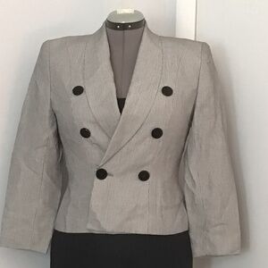 Vintage Dana Bushman Doubled Breasted Cropped Blazer